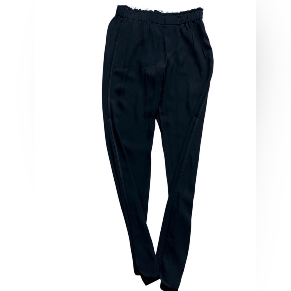 A.L.C. Pull-On Elastic-Waist Trousers – Black Size 0
